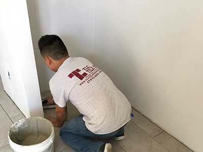 Tile installation by TLC Tile Pros Tampa