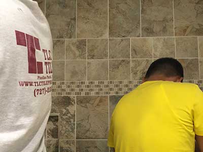 Tile repairs by TLC Tile Pros Tampa